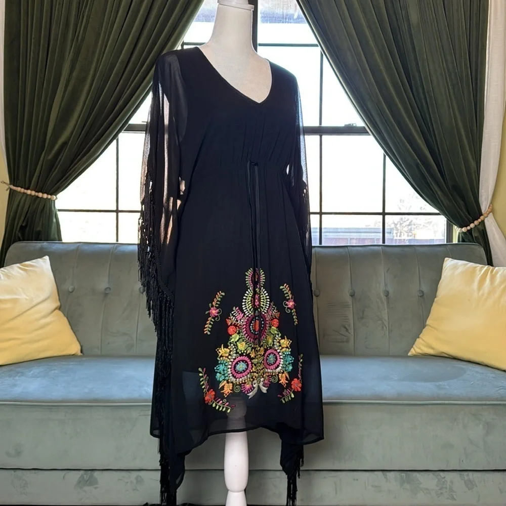 green emerald velvet dress Uncle Frank Border Patrol Dress Large